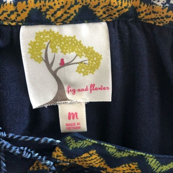 Fig and Flower floral peasant blouse - Picture 5 of 6